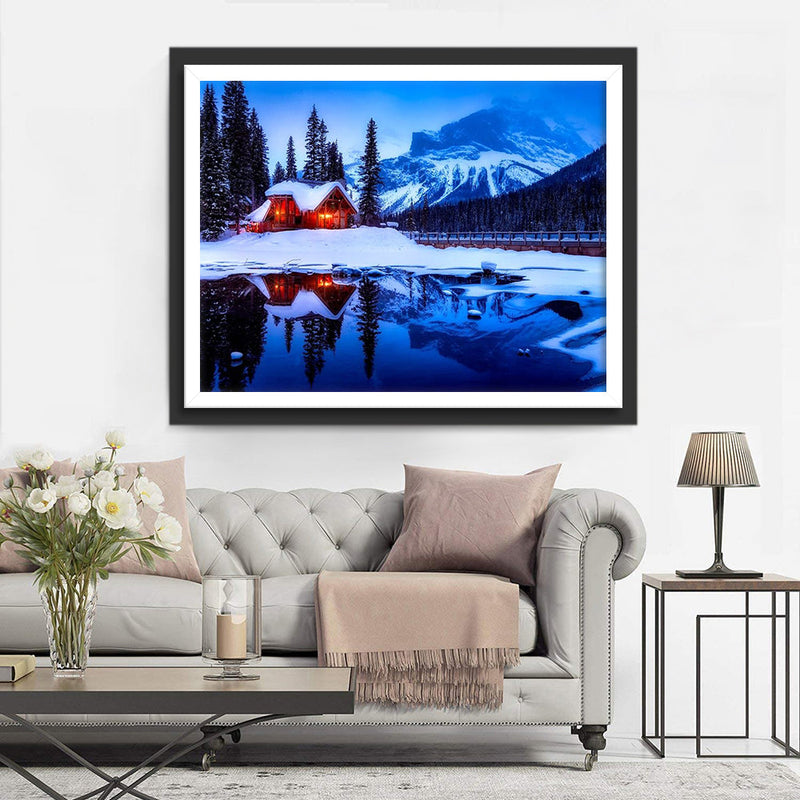 Hütte am See Diamond Painting