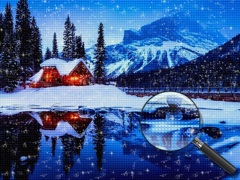 Hütte am See Diamond Painting