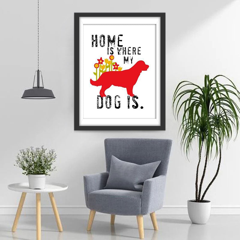 Hund Hause Diamond Painting