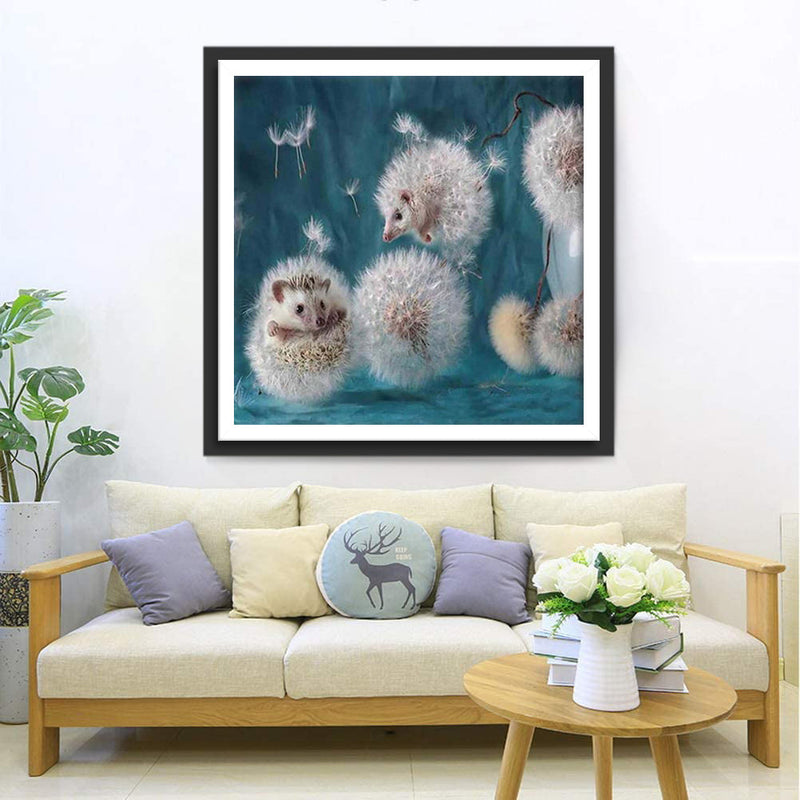 Igel Pusteblumen Diamond Painting