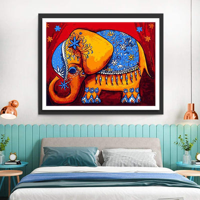 Indischer gelber Elefant Diamond Painting