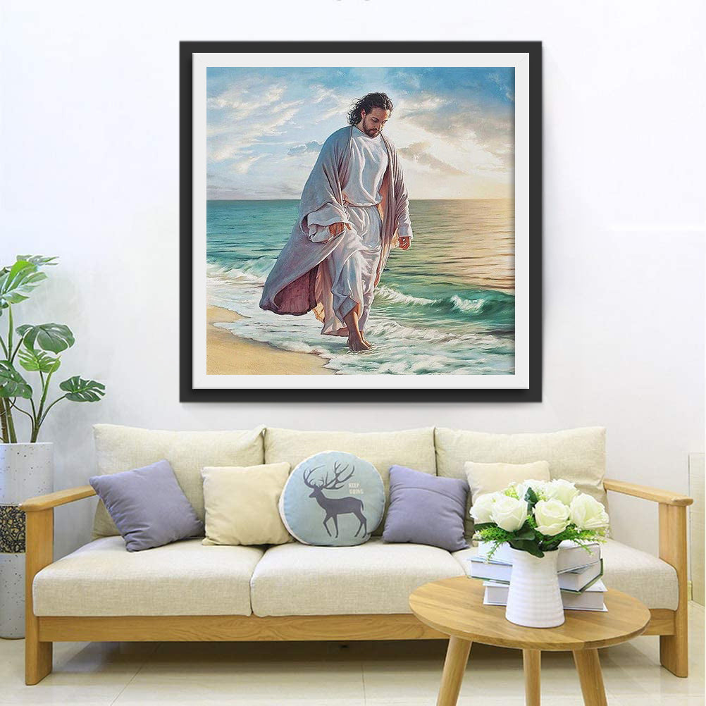 Jesus am Meer Diamond Painting
