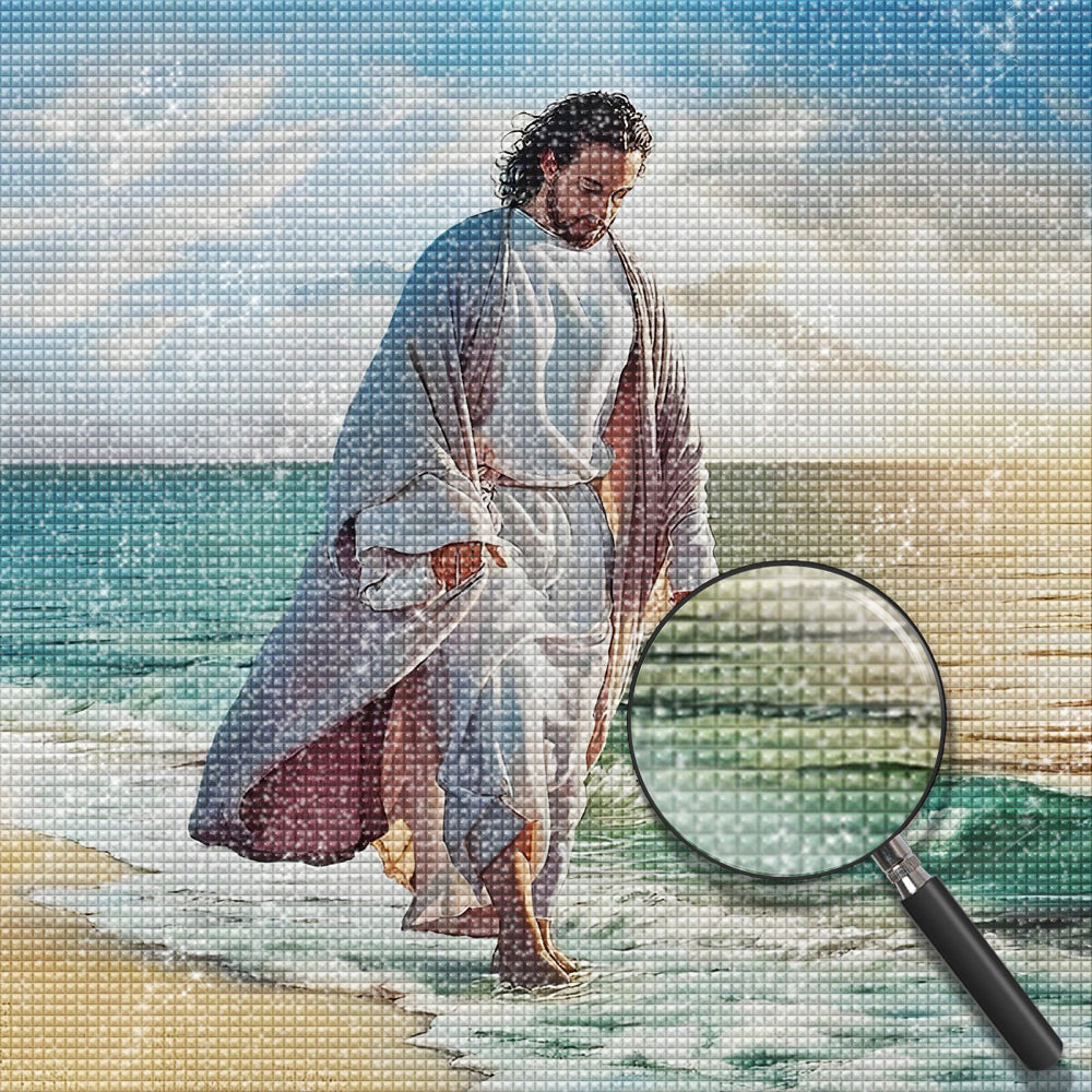 Jesus am Meer Diamond Painting