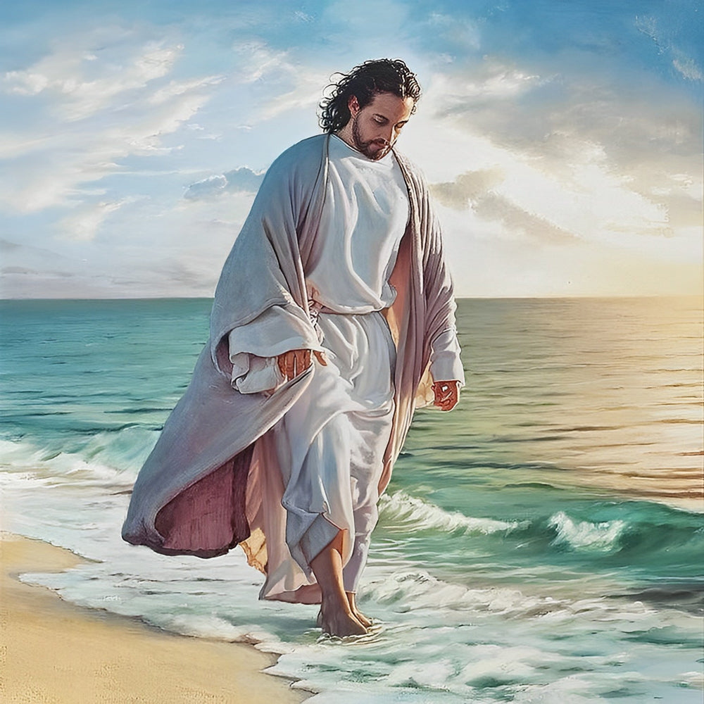 Jesus am Meer Diamond Painting