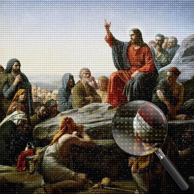 Jesus auf dem Berg Diamond Painting