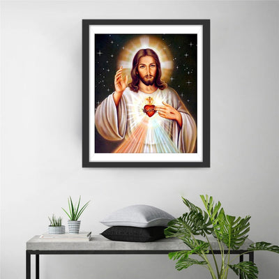 Jesus' heiliges Herz Diamond Painting