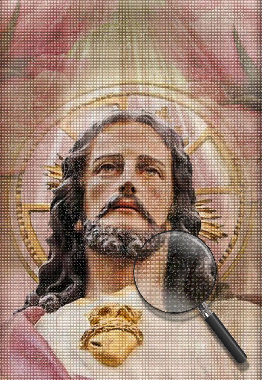 Jesus und das heilige Licht Diamond Painting