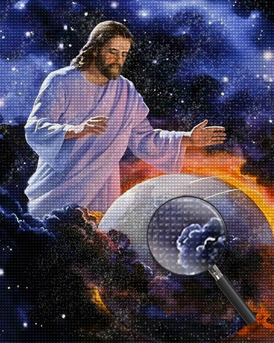 Jesus und das Universum Diamond Painting