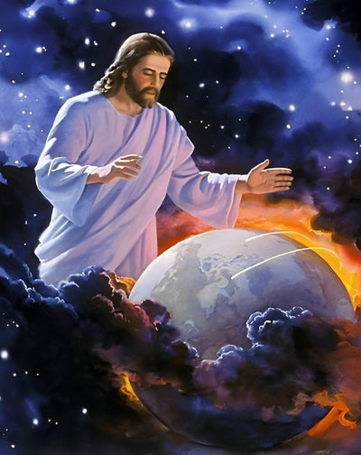 Jesus und das Universum Diamond Painting