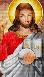 Jesus und die Bibel Diamond Painting
