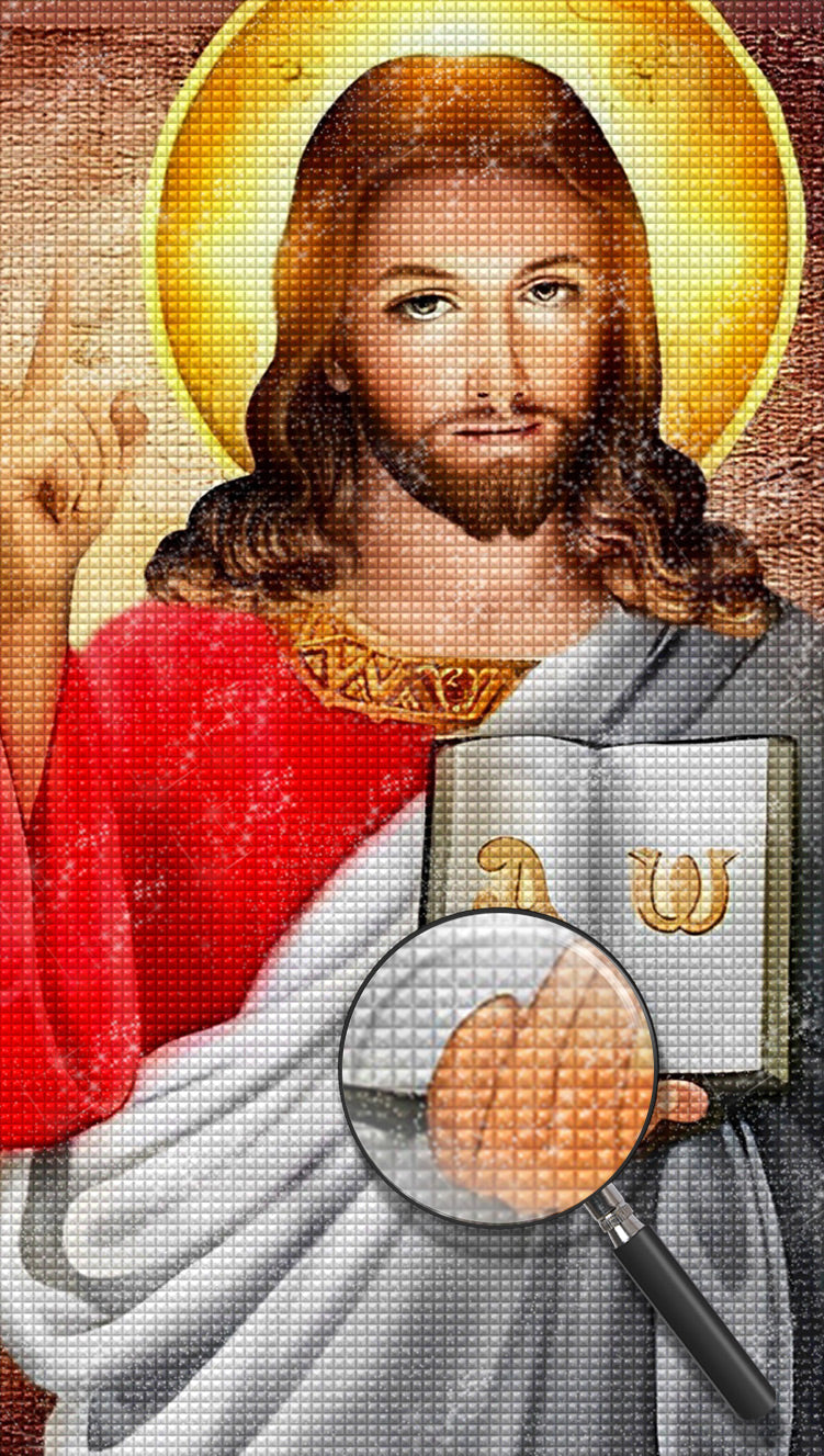 Jesus und die Bibel Diamond Painting