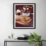 Kaffee und Gebäck Diamond Painting