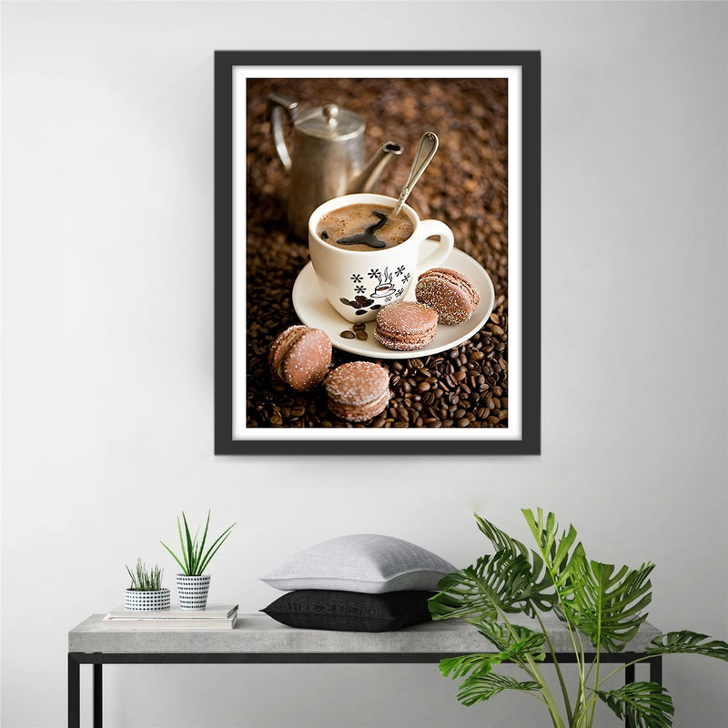 Kaffee und Gebäck Diamond Painting