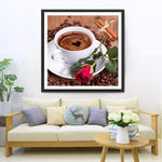 Kaffee und Rose Diamond Painting