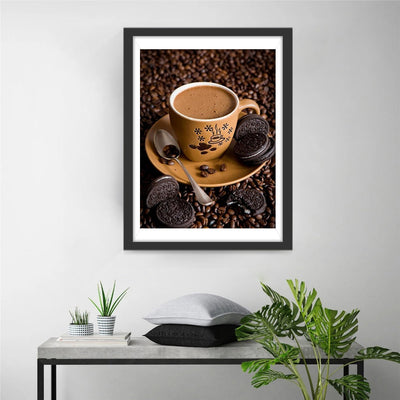 Kaffee und Schokoladenkekse Diamond Painting