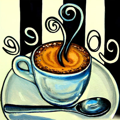 Kaffeeplakat Diamond Painting