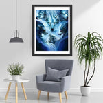 Kampf zwischen Wölfen Diamond Painting