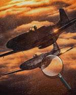 Kampfjet Diamond Painting