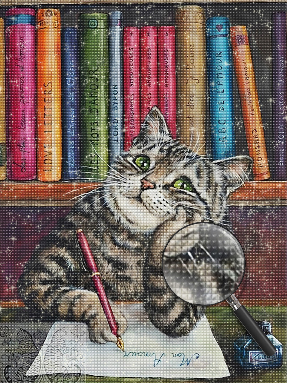 Katze Brief Diamond Painting