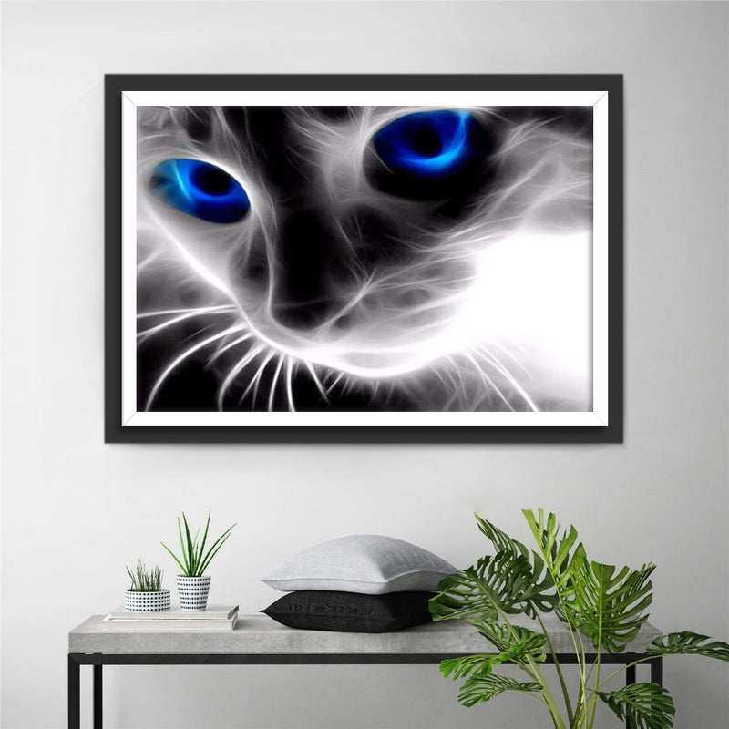 Katze mit blauen Augen Diamond Painting