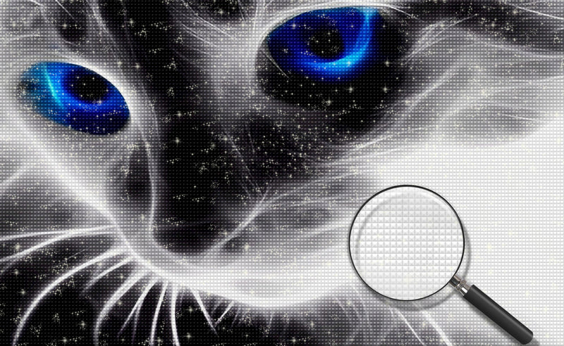 Katze mit blauen Augen Diamond Painting