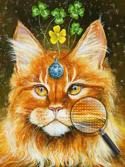 Katze und Klee Diamond Painting