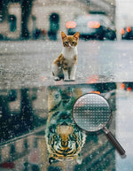 Katze und Tiger Diamond Painting