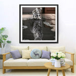 Katze und Tiger Diamond Painting