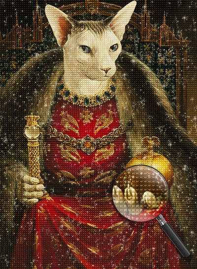 Katzenkönig Diamond Painting