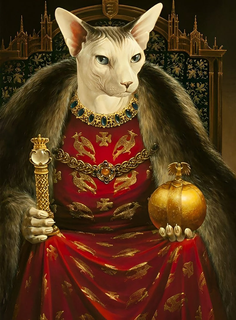 Katzenkönig Diamond Painting