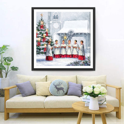 Kinder Weihnachtsbaum Diamond Painting