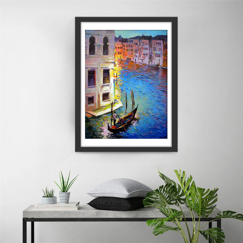 Kleine Boote in Venedig Diamond Painting