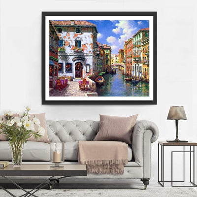 Kleine Stadt in Venedig Diamond Painting