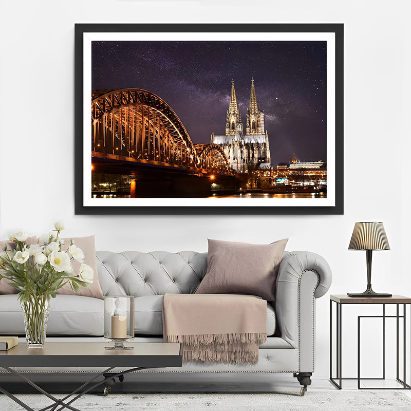 Kölner Dom und Brücke Diamond Painting