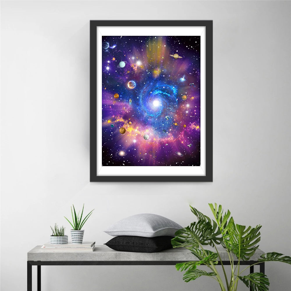 Kosmische Himmelskörper Diamond Painting