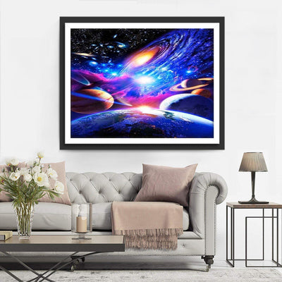 Kosmische Planeten Diamond Painting