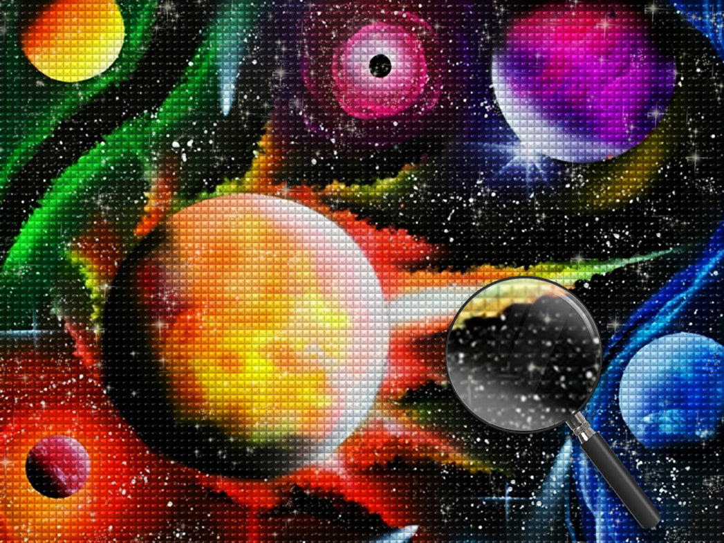 Kosmische Planeten Diamond Painting