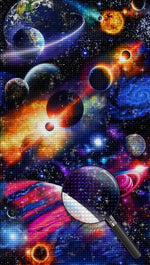 Kosmische Planeten Diamond Painting