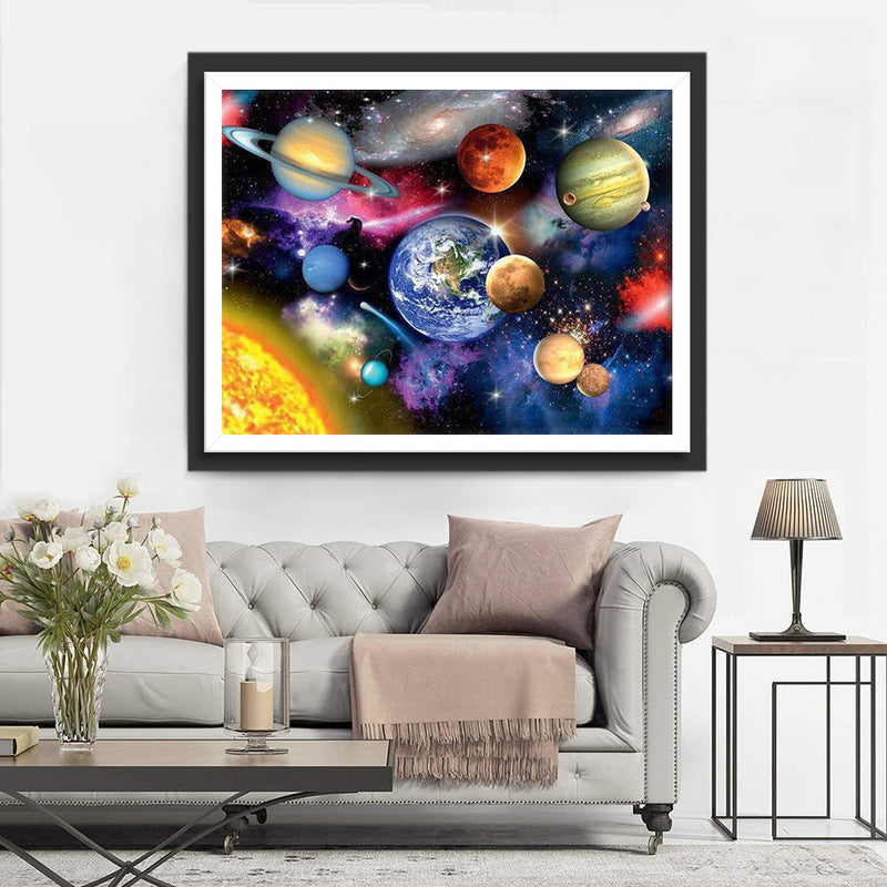 Kosmische Planeten Diamond Painting