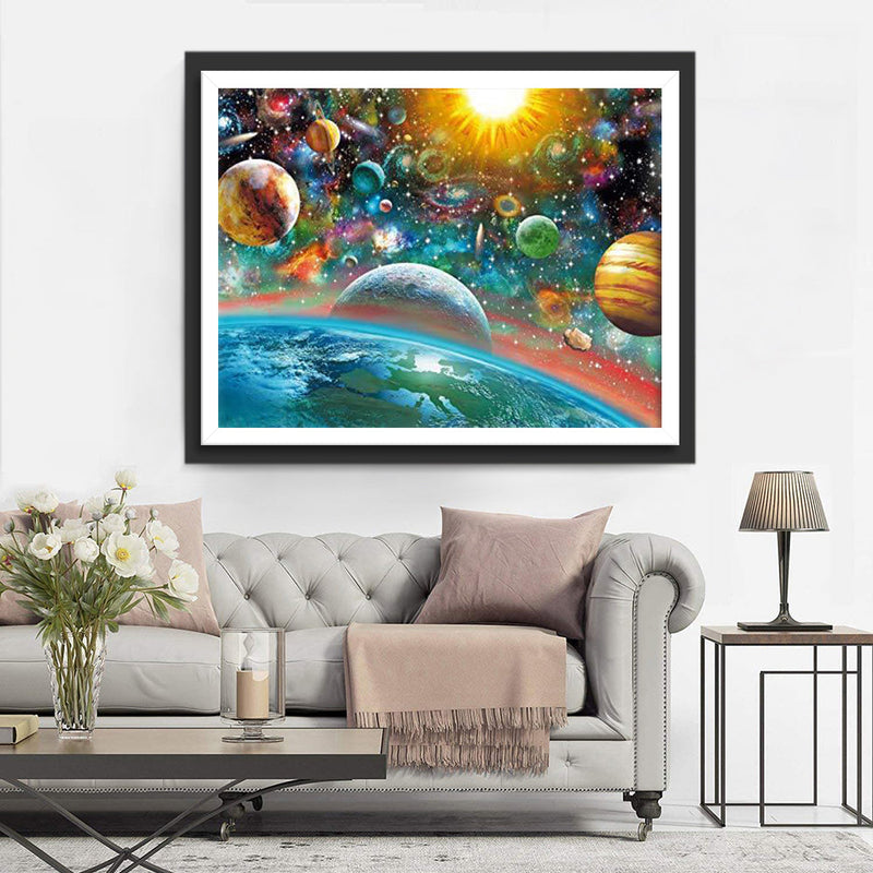 Kosmische Planeten Diamond Painting