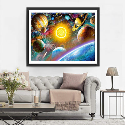 Kosmische Planeten Diamond Painting