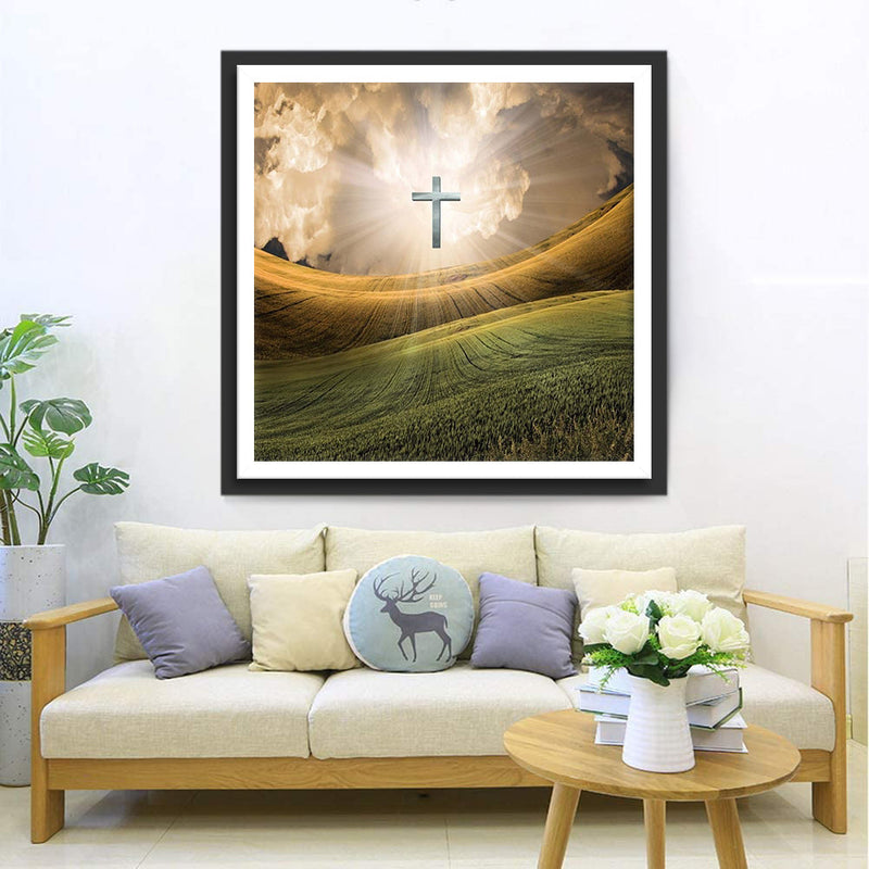 Kreuz und Wiese Diamond Painting