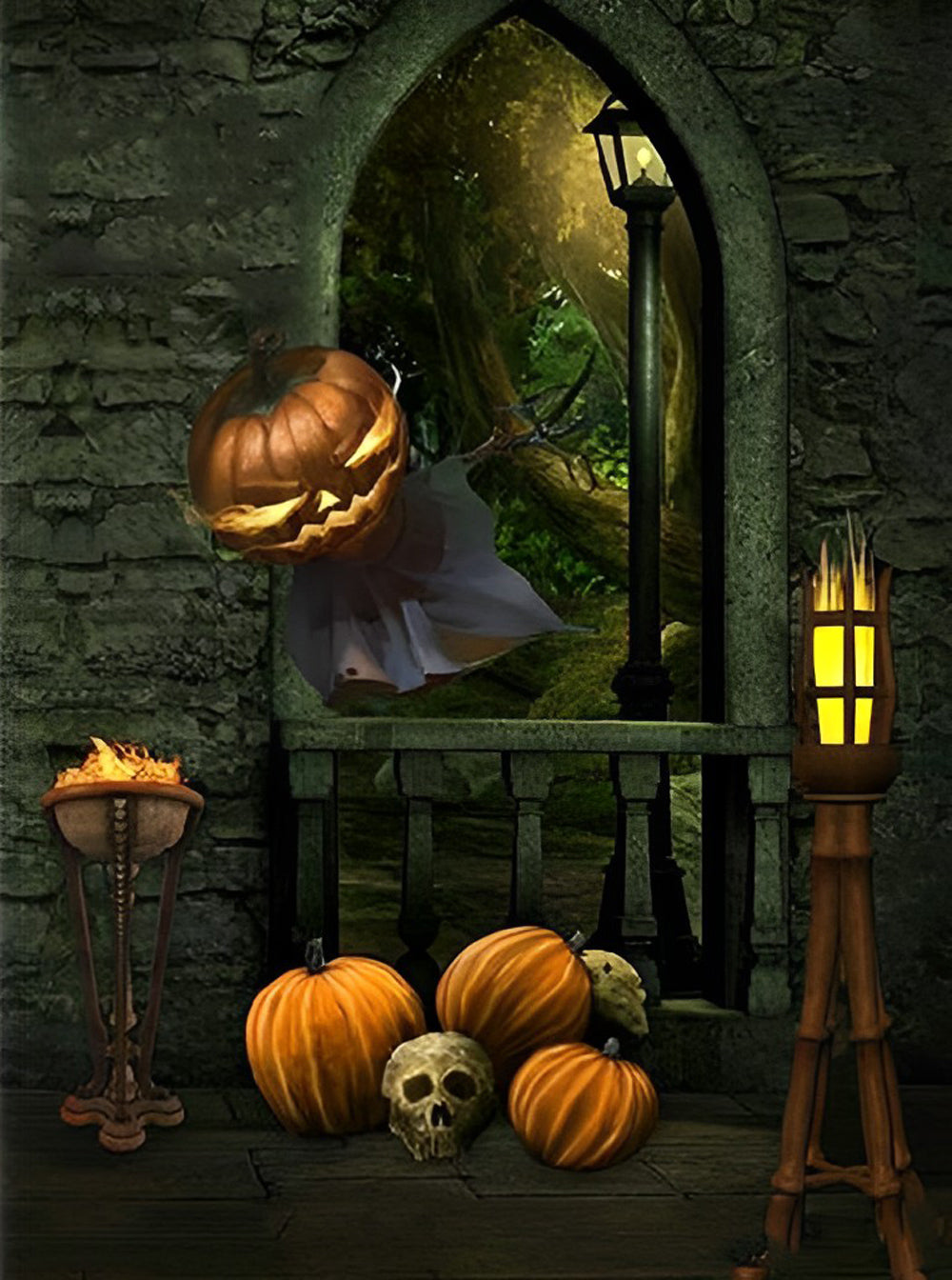 Kürbis im Schloss Diamond Painting