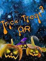 Kürbislaternen und Schloss Diamond Painting