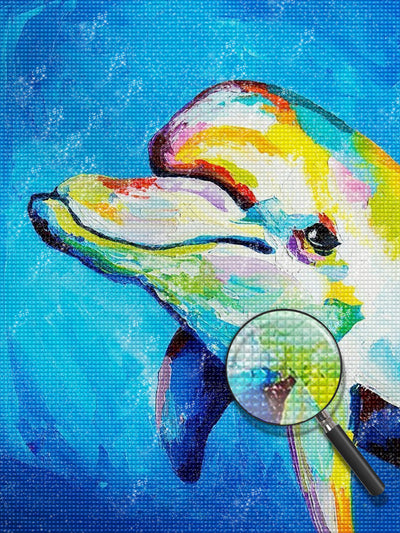 Lächelnder Delphin Diamond Painting