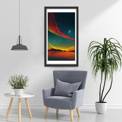 Landschaft Nacht Diamond Painting