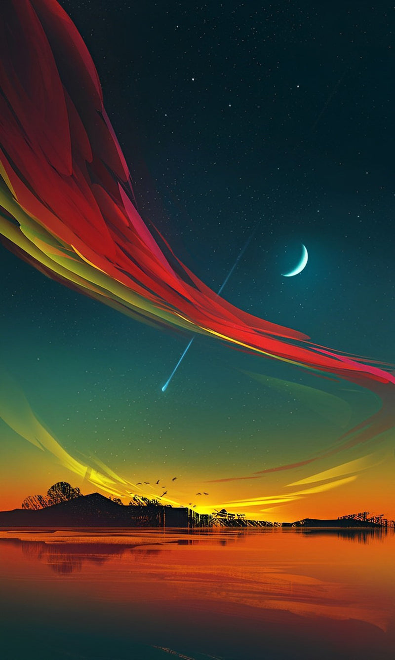 Landschaft Nacht Diamond Painting