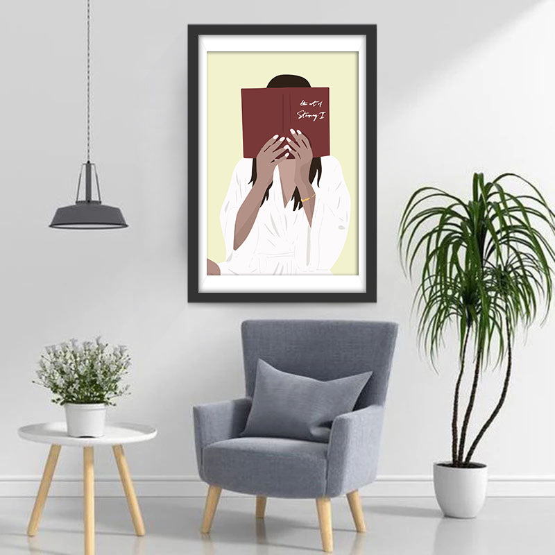 Lesendes Mädchen Diamond Painting