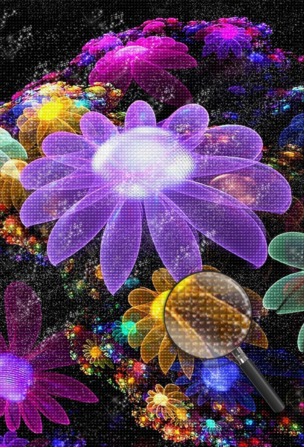 Leuchtende Gänseblümchen Diamond Painting