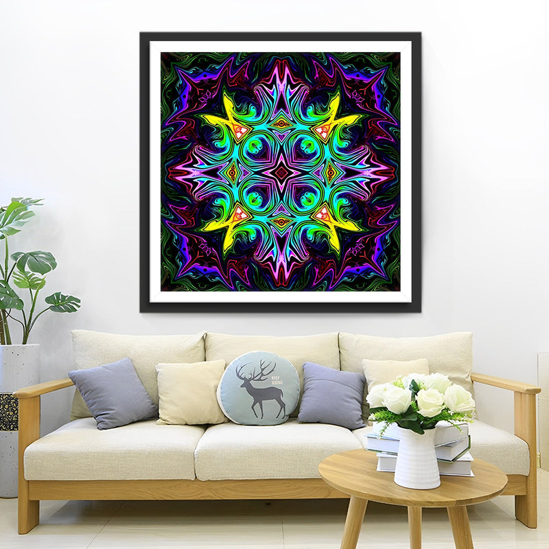 Leuchtendes Mandala Diamond Painting